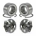 Kugel Front Rear Wheel Bearing And Hub Assembly Kit For 2011-2020 Toyota Sienna FWD K70-101664